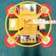 Electric glass suction cups Glass suction crane large electric curtain wall suction cups hoisting vacuum handling tool