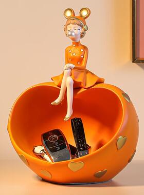 玄关钥匙收纳泡泡客厅摆件创意玄关爱心客厅电视柜收纳钥匙电视