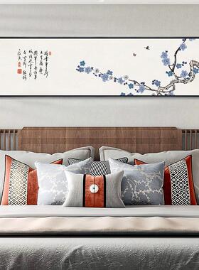 梅花挂画喜上眉梢装饰画客厅红梅报春图花鸟国画样板间卧室床头画