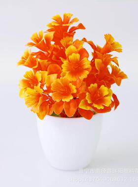仿真盆栽小盆景假花套装香水百合桌面家装摆件仿真绿植装饰花