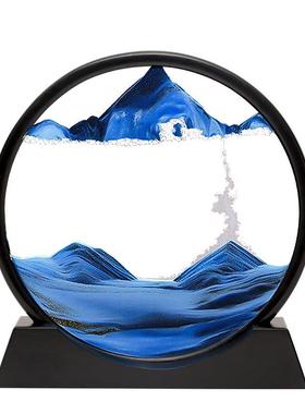 流沙画 画摆件创意艺术沙漏客厅电视柜酒柜玄关装饰送女生生日礼