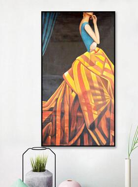 关工作室玄创MAT672意挂画现女代客样板间美人物抽象画餐厅厅走廊
