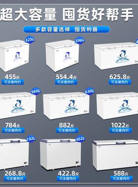 澳柯玛-60度冰柜商用大容量卧式冷冻柜-40度深冷速冻低温冰箱冷柜