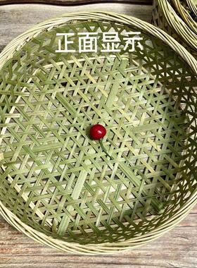 竹编制品六角篮年糕篮馒头筐馍馍筐水果装盘生蚝竹笼洗菜沥水篮子