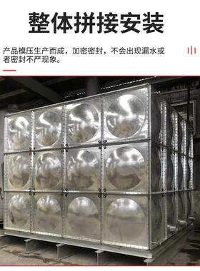 装配式镀锌水箱楼顶方形加厚消防水箱50-1000立方镀锌钢板水箱