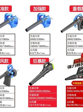 220v鼓风机小型家用强力吹风机电脑清灰吹尘器大功率工业用吹灰机