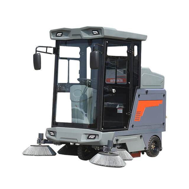 Park Square School Factory Park Property Sweeper 2000 Fully Enclosed Driving Electric Sweeper