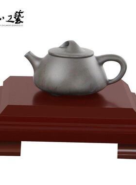 正方形工艺品木雕摆件木托花瓶陶瓷奇石玉石鱼缸底座 可定制