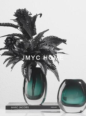 轻奢高级感客厅茶几干花瓶插干花器餐厅吧台桌面软装饰品摆件酒店