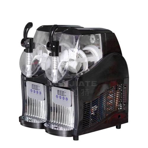 多功能冷饮雪蓉机两缸冰沙机果汁雪泥机双缸商用雪融机雪粒制冰机 - 图1