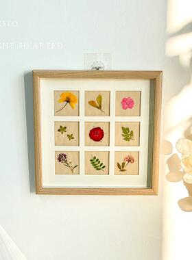 永生花干花压花植物标本复古相框家居摆件装饰画壁挂手作生日礼物