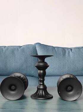 北欧烛台浮雕香薰蜡烛杯创意新款婚庆道具烛台装饰摆件复古怀旧