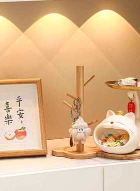 创意家居猫钥匙收纳摆件客厅玄关入户电视柜装饰乔迁新居礼品2024