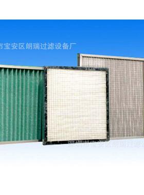 空调合成纤维袋式滤网 各种中效初效板框滤芯 可冲冼金属过滤器