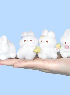 园丁兔兔迷你桌面树脂摆件可爱兔子公仔小摆件微景观装饰送人礼物