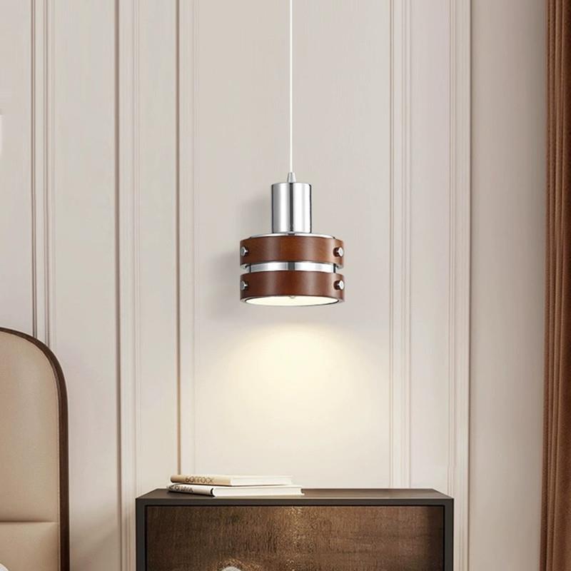 日式复古床头吊灯设计感包豪斯中古风老洋房间卧室橱窗吊线氛围灯 - 图0