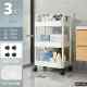Movable trolley multi-layer storage rack with wheels Kitchen bedroom bathroom desktop storage rack storage rack