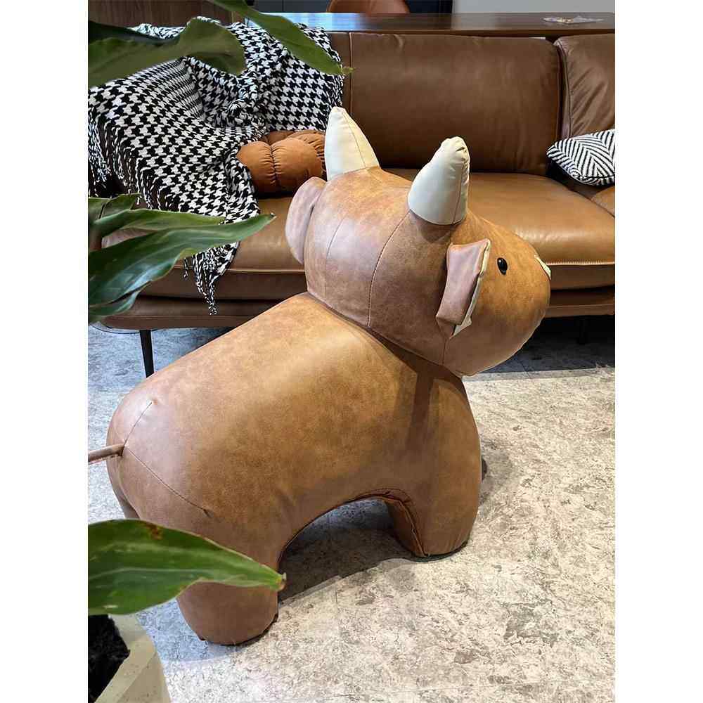 牛凳子换鞋凳创意乔迁礼物动物造型落地摆件客厅软装装饰暖房矮凳,淘宝优惠券,粉丝福利购,淘宝优惠卷