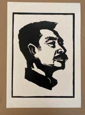 手工木刻版画 画代刻定制风景动物装饰画 画板画 画原创 现货 作
