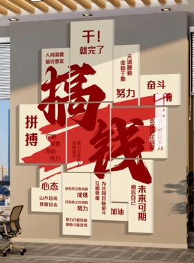 天天爆单墙贴电商办公室墙面装饰氛围挂画公司销售部企业文化墙贴