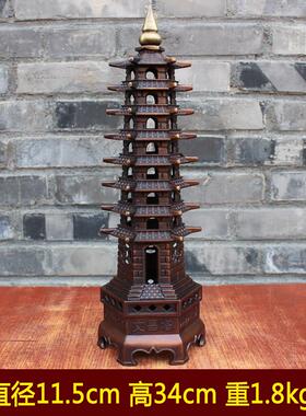 玉卓铜器纯铜文昌塔黄铜文昌塔八层文昌塔八层文昌塔工艺品饰品