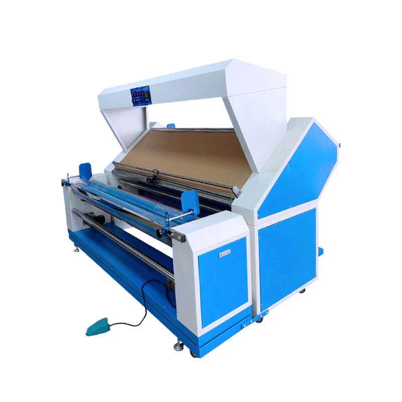 Intelligent electric eye edge fabric inspection machine Huwei manufacturer direct sales fabric rolling machine needle woven fabric equipment