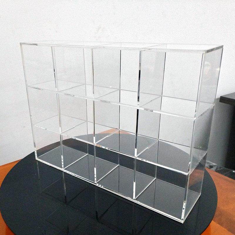 Universal household rack pressure gram tea transparent grid water cup horse cup display rack kettle gram tea set storage layer