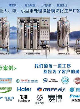 纯化水设备500升卫生级双级反渗透化妆品GMP设备无尘车间纯化水机