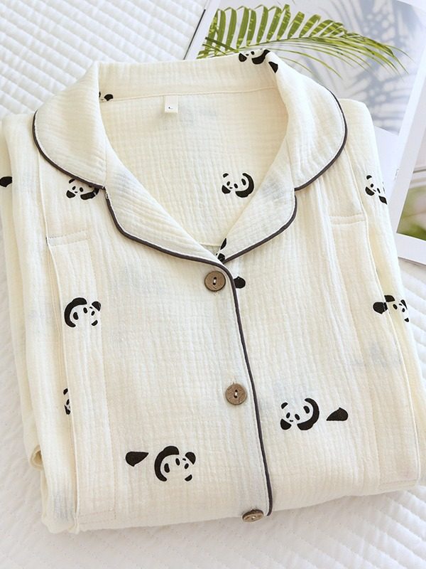 春秋夏季新款孕妇睡衣春夏季哺乳裙纯棉长袖产后喂奶衣月子服哺乳