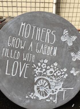 美式户外别墅草坪水泥垫脚石脚踏石原话庭院装饰摆件美式园艺装饰