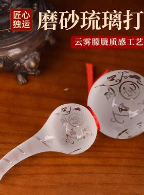 现货水晶葫芦摆件琉璃厕所西北问题家装饰摆件琉璃白水晶葫芦