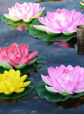 仿真睡莲批发莲蓬水池装饰摆件