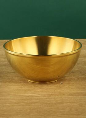 铜碗亮面铜碗家居工艺品器皿用品摆设供奉用光面铜碗器具