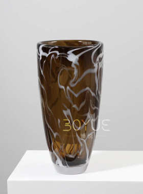 台面装饰挑白棕色摆件桌面手工简约样板间器餐厅软花客厅琉璃家居