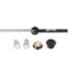 Mountain bike quick release rod, round head, road bike titanium alloy quick release rod, hub titanium quick release tie rod