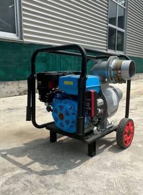 4寸6寸汽柴油水泵小型双缸柴油机泵四冲程汽柴油驱动自吸式离心泵