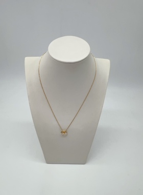 【95新】Cartier卡地亚Amulette单钻18k黄金白色护身符女士项链