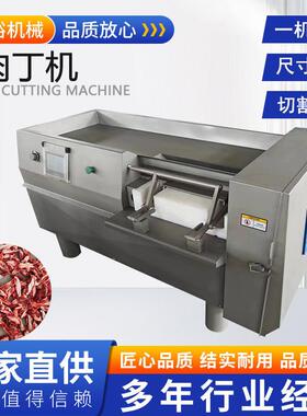 商用牛肉切丁机猪肉一次成型切丁设备微冻肉切丁机肉类加工设备