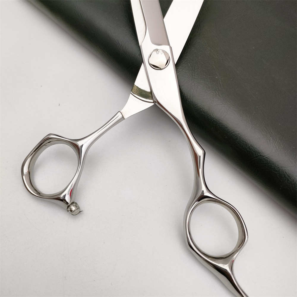 新款数控CNC美发剪刀 A2R-6.75寸平剪 银色 机器研磨 VG10剪刀 - 图0