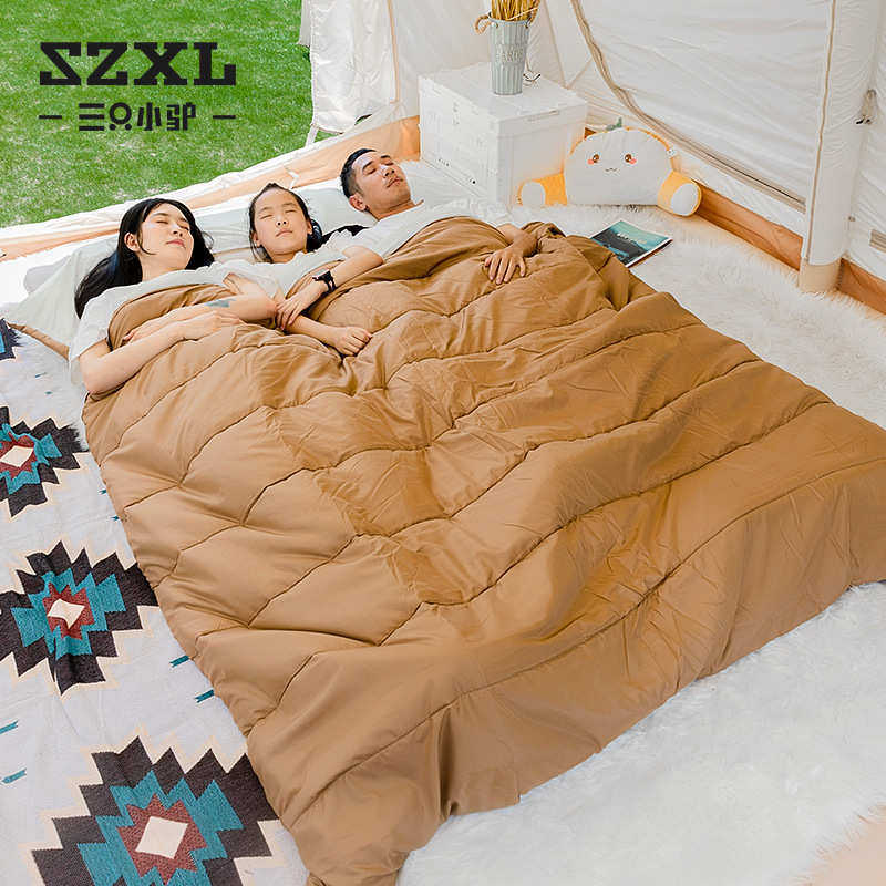 三只小驴双人户外露营睡袋冬季加厚防寒大人成人情侣便携保暖被子,淘宝优惠券,粉丝福利购,淘宝优惠卷