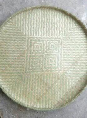 竹编老款簸箕竹制品农家竹扁纯手工底部加固农家晾晒老式簸箕装饰