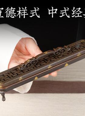 卧香炉万字纹纯铜家用檀香线香盒沉香熏香炉摆件办公室内藏式香炉