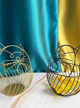 厂家创意铁艺迷奇咖啡胶囊收纳篮厨房客厅卧室铁艺摆件收纳筐摆设