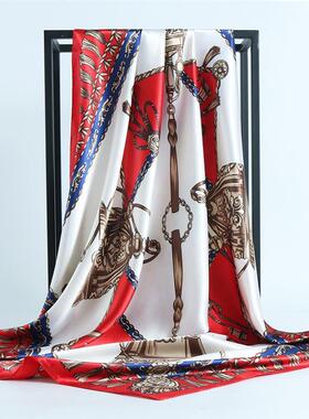 Silk Hair Scarf Scarftop Women Summer Satin Headscarf