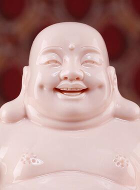 戴玉堂招财进宝弥勒佛大肚笑佛佛像供奉家用客厅如意坐像陶瓷摆饰