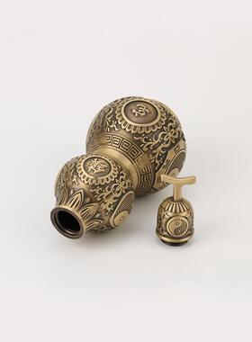 新款铜葫芦摆件开盖铜葫芦机压葫芦工艺品佛具