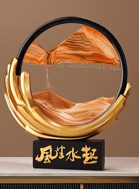 贝美中式风生沙水起流画摆件装饰品汉客厅文创品礼纪20230805念品