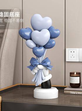 情人节ZBC花束心意装饰摆件卧室床柜摆设创高级感礼头物送爱朋友