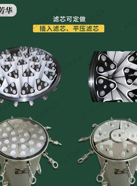 芳华 不锈钢精密过滤器 电厂精度滤芯式过滤器 保安过滤器 69芯