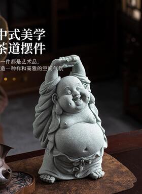 正品锦山堂财弥客勒佛新桌面装饰摆件办招公室厅入户玄关乔迁居伴